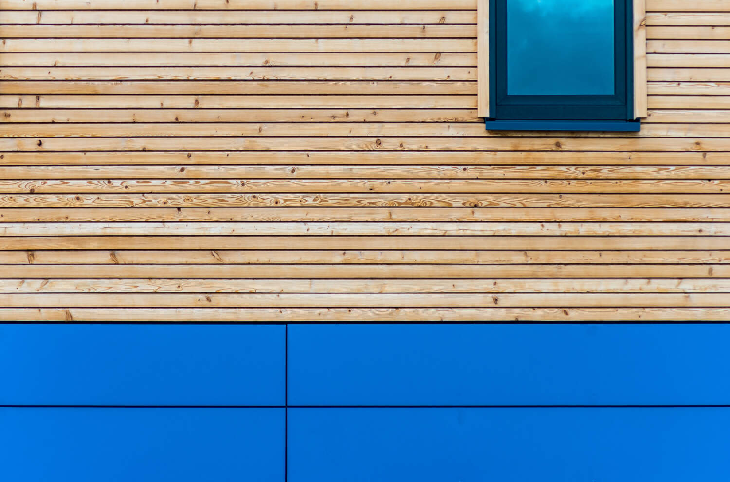 Photo d'une façade bois